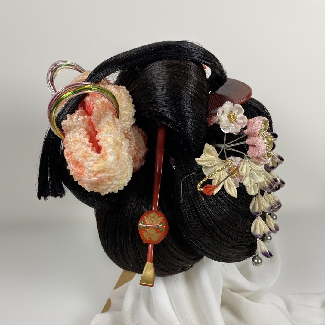 5026■日本髪 かつら 人形用 島田髷系統 雄鴛鴦 日本人形 和装飾り