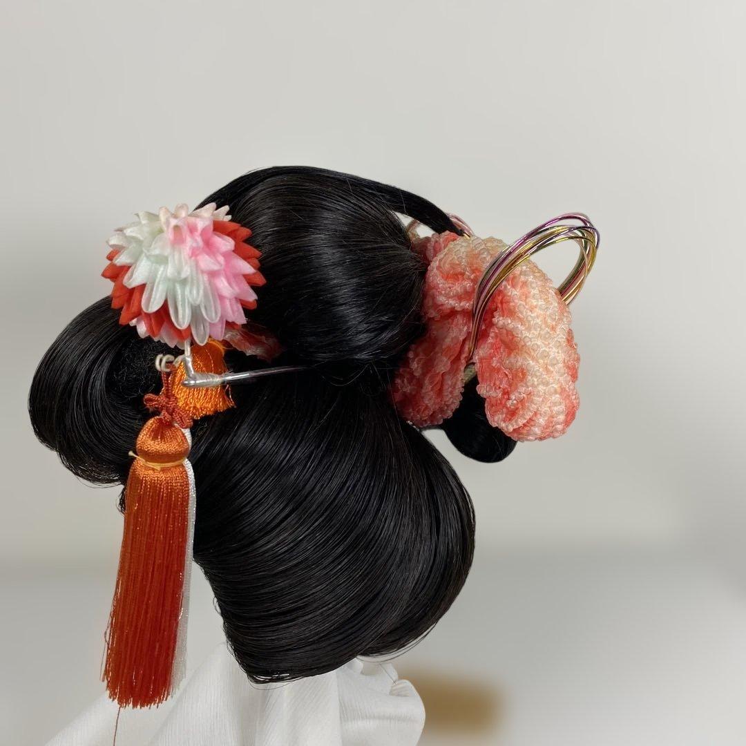 5026■日本髪 かつら 人形用 島田髷系統 雄鴛鴦 日本人形 和装飾り