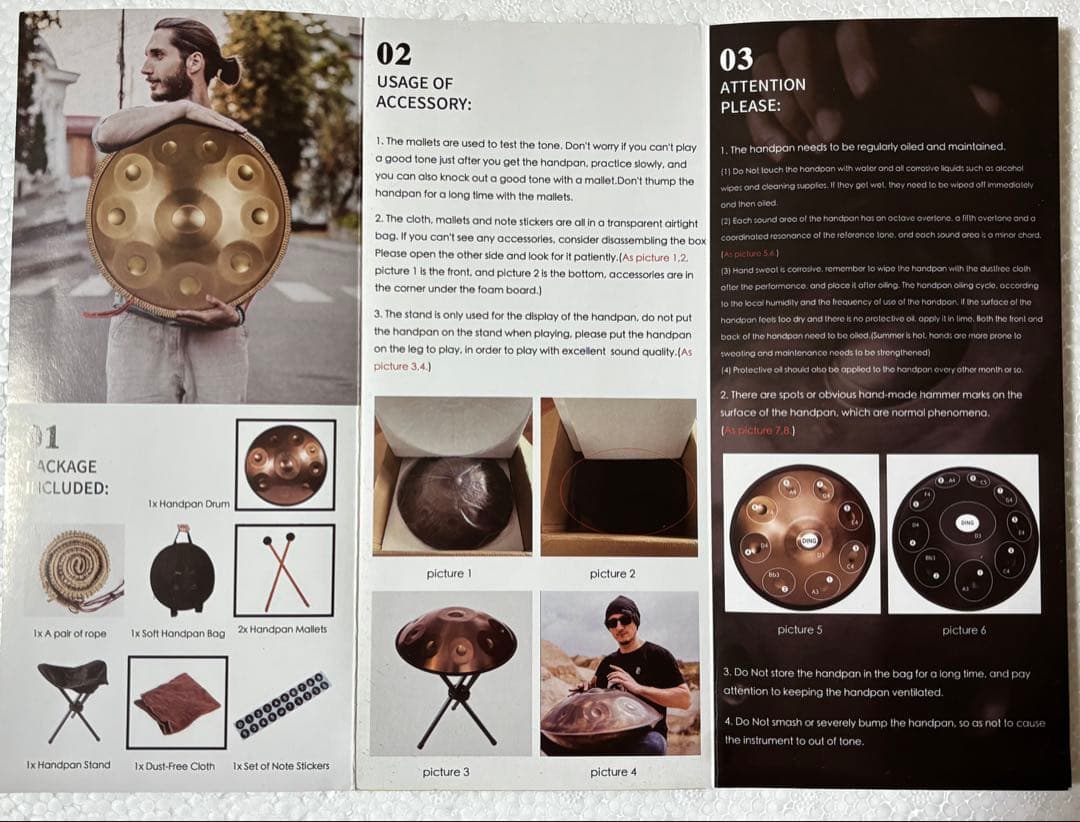 ハンドパン　10音　432Hz