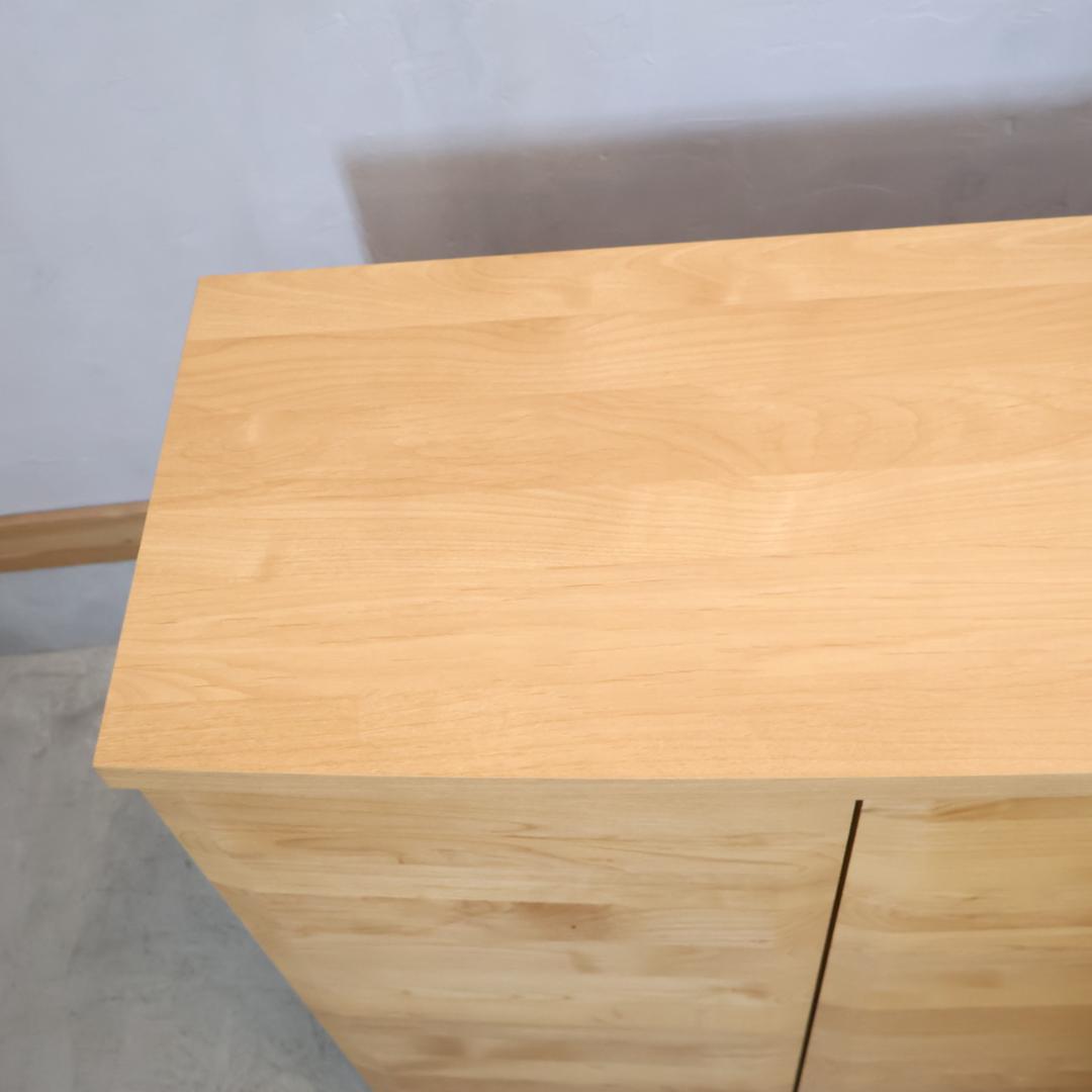 HOTTA WODDY アールデザイン ブックシェルフ アルダー材 キャビネット