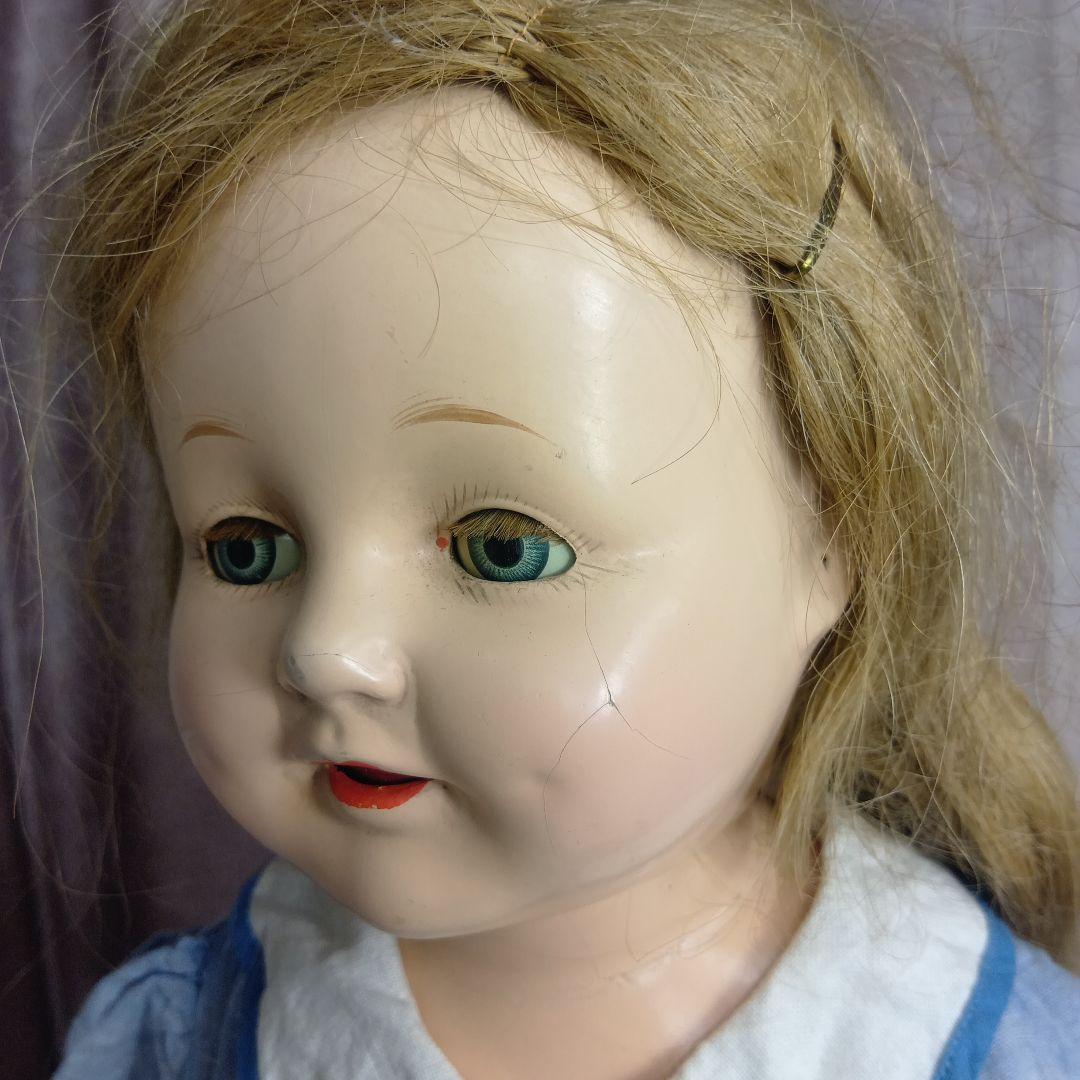 ♥大きく大人しげなヴィンテージ　コンポジションドール♥
