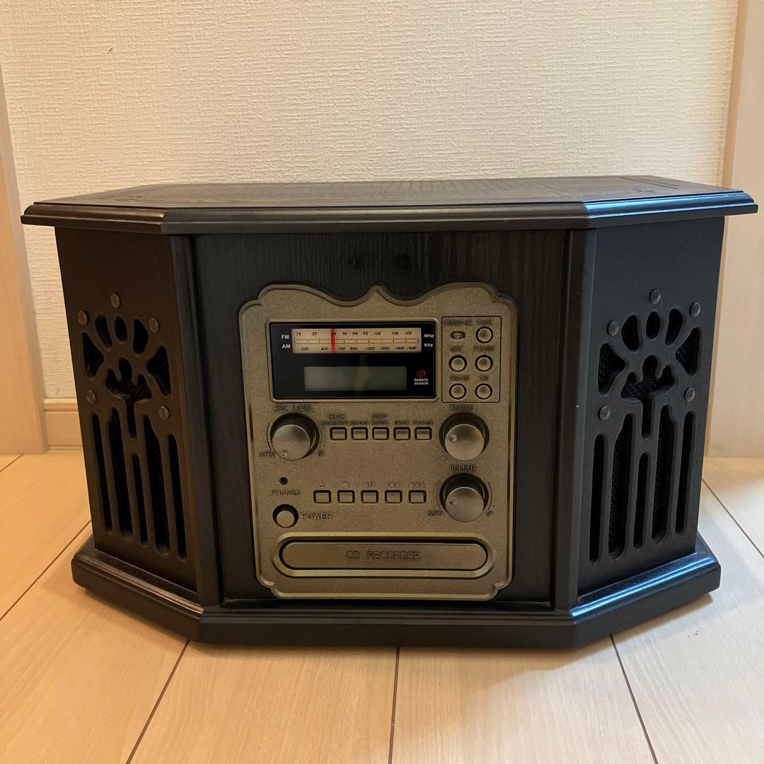 アドフィールド 6900 レコード録音機能付きアンティーク調マルチプレーヤー