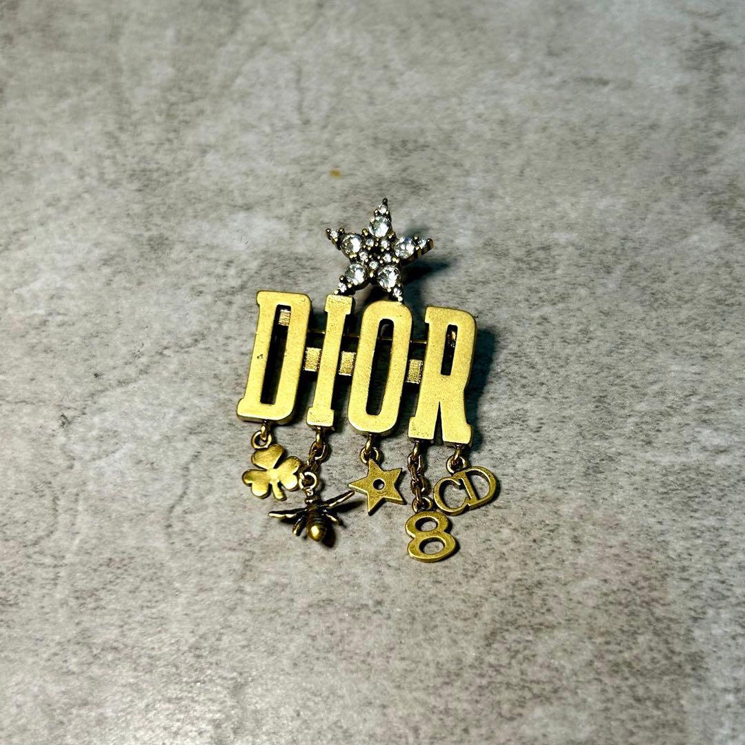 Dior ゴールド ブローチ