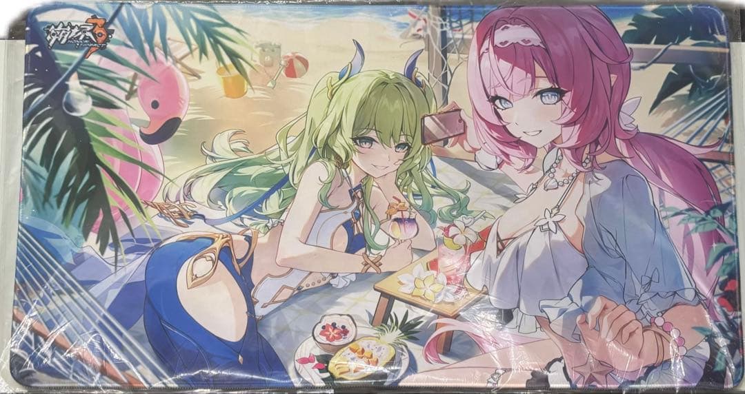 ビーチテーマ マウスパッド キャラクターイラスト付き