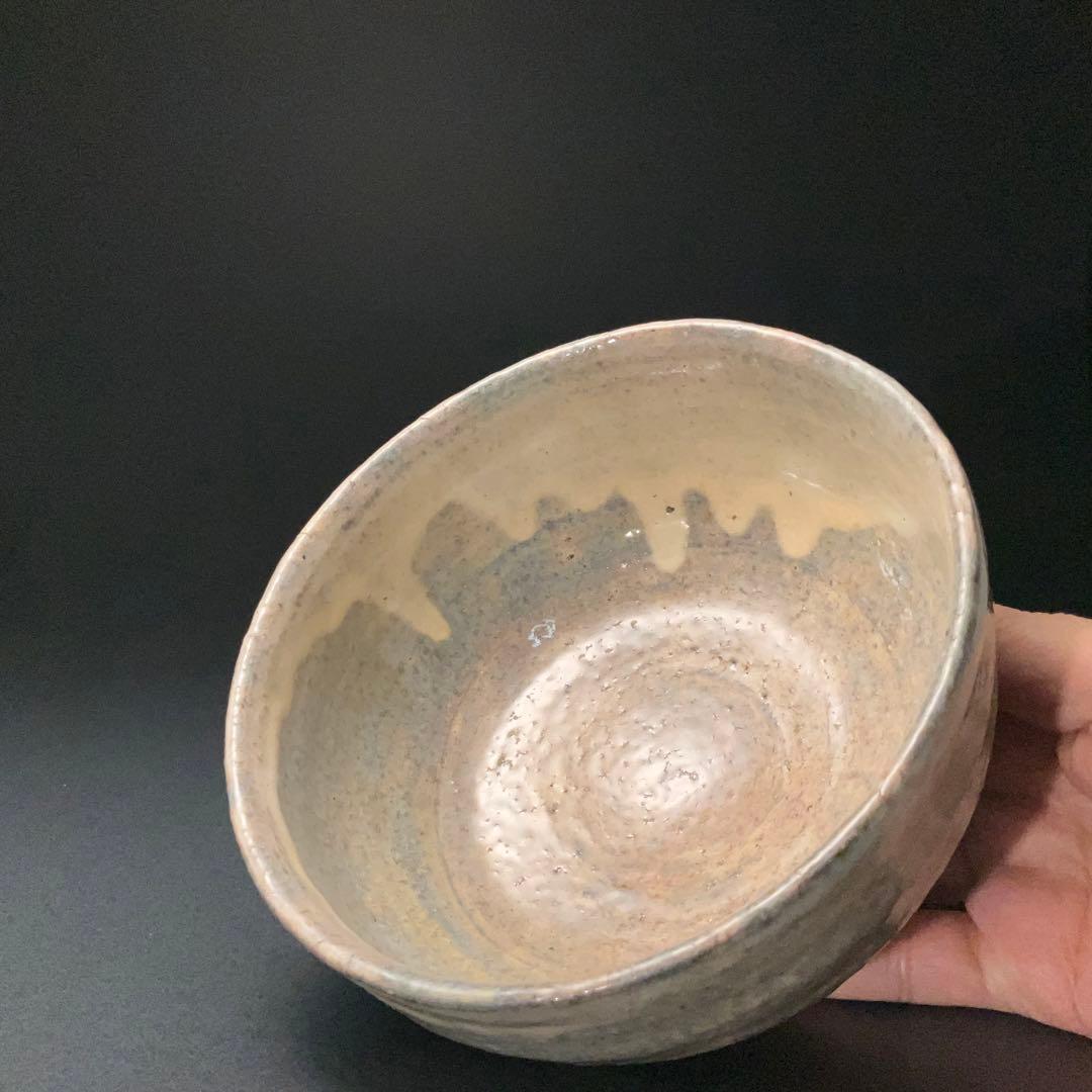 抹茶碗　14代坂倉新兵衛　萩茶碗　共箱　R1270ダN3