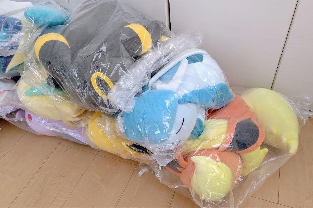 すやすや ポケモン イーブイ ブラッキー グレイシア エーフィ ブイズ 9体