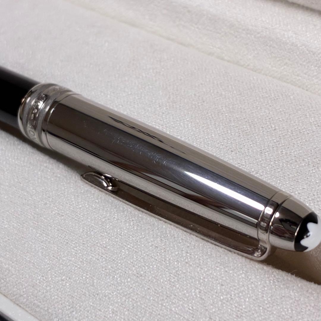 【美品】Montblanc 万年筆 ソリテール ドゥエ プラチナライン 18K