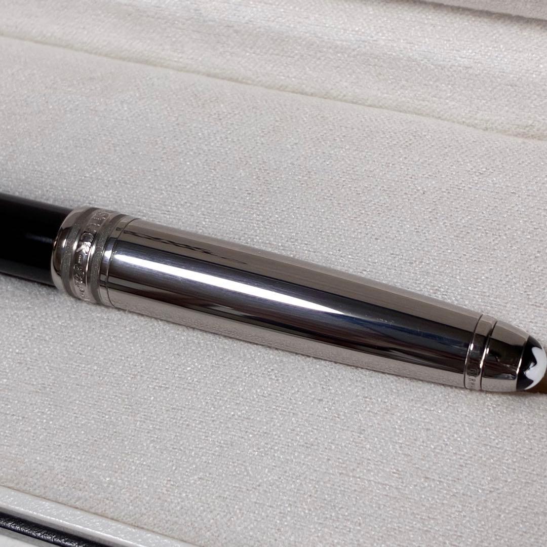 【美品】Montblanc 万年筆 ソリテール ドゥエ プラチナライン 18K