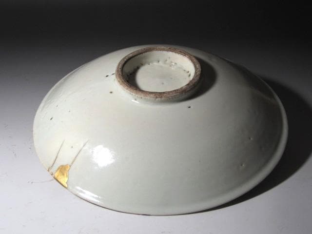 ★　初期伊万里　山水文中皿　山下朔郎極めがございます★x524