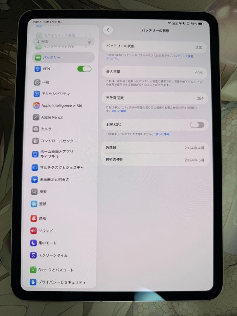 iPad Pro 11 M4 256GB Cellular 純正ケース付き