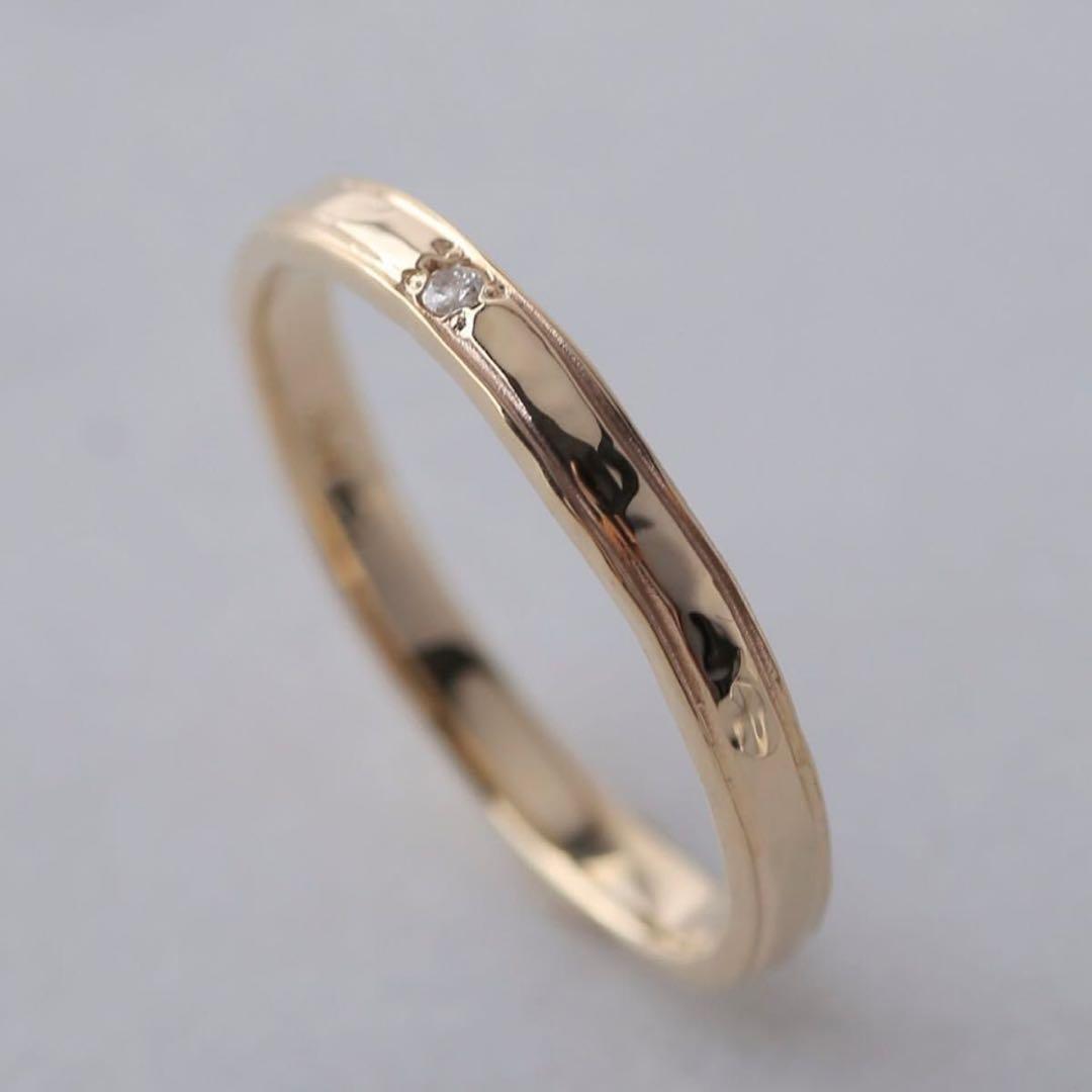 新品未使用　シエナロゼ　ダイヤモンド　リュヌ　K10 7号　ゴールド　リング