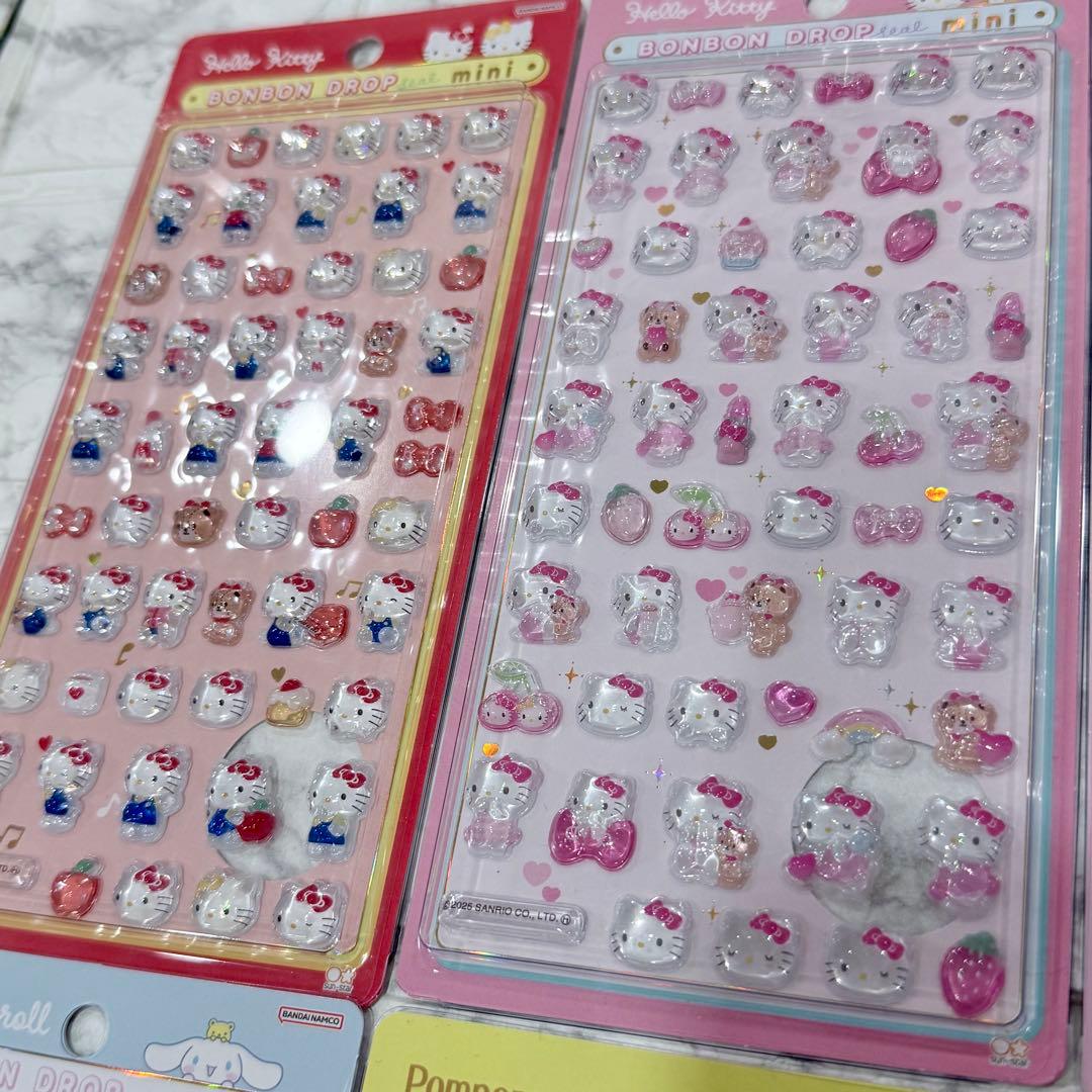 【正規品】ボンボンドロップシールミニ サンリオ　全8種セット　コンプリート