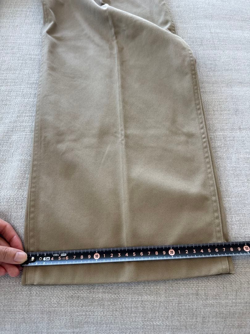 <未使用品>HYKE ベージュ ワイドパンツ サイズ1