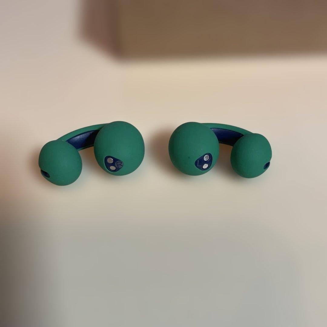 【一回のみ使用】ambie AM-TW02 GREEN×INDIGO