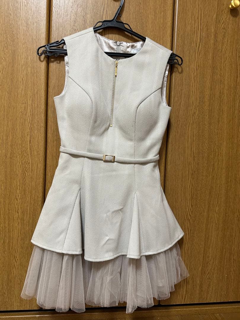 DEA./ディアノースリーブ/チュール/ フレア/ ミニドレス/ キャバドレス