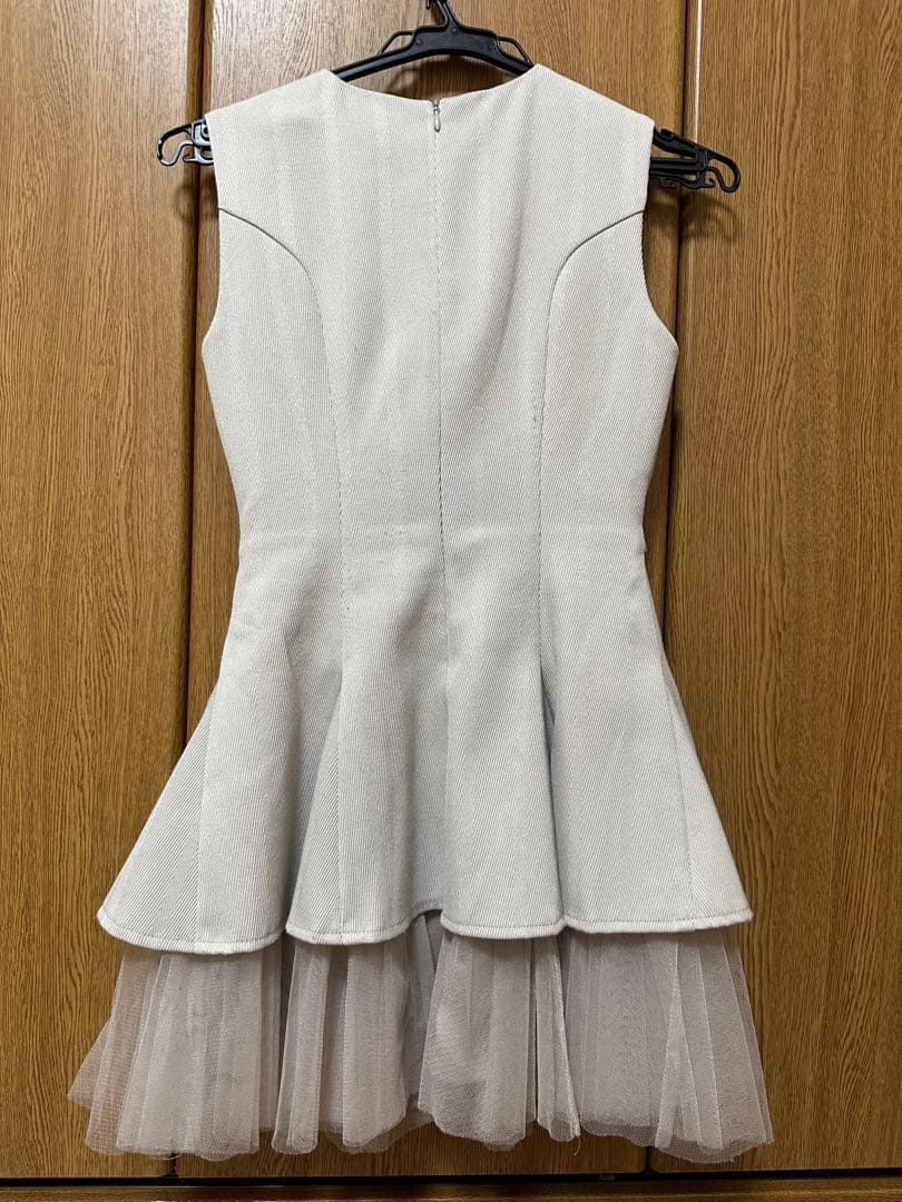 DEA./ディアノースリーブ/チュール/ フレア/ ミニドレス/ キャバドレス