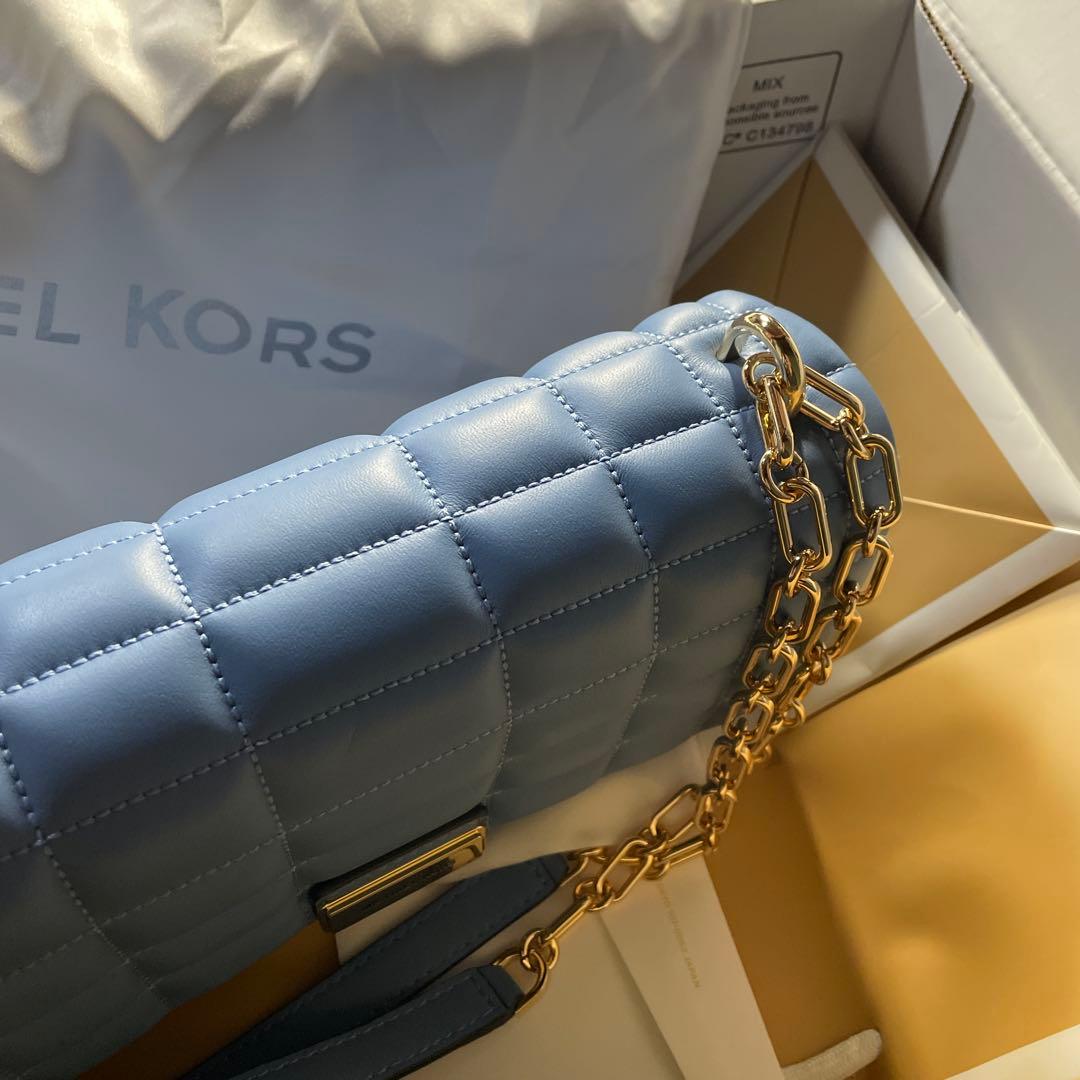 MICHAEL KORS 青 ショルダーバッグ