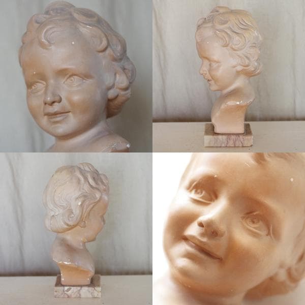 アンティーク　少女像