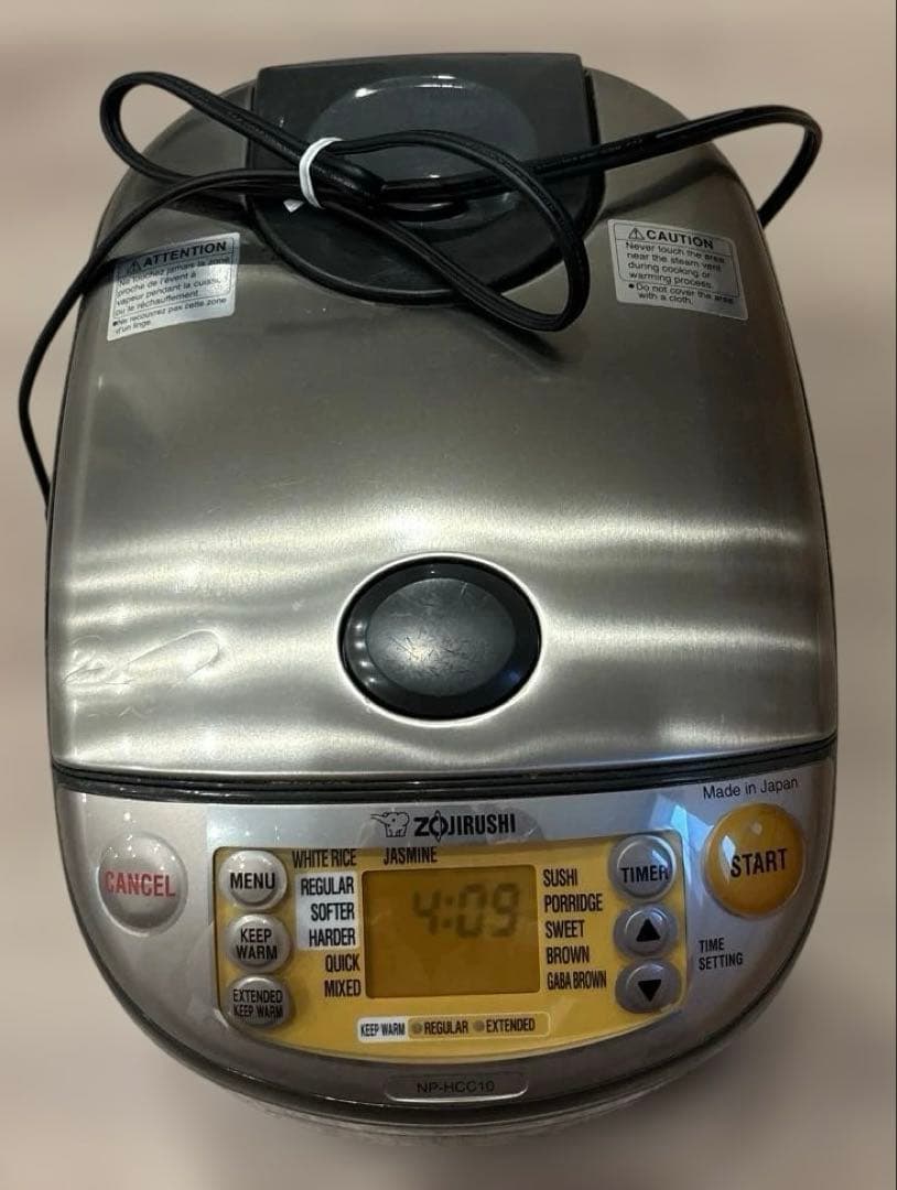米国対応Zojirushi NP-HCC10 炊飯器 IH式