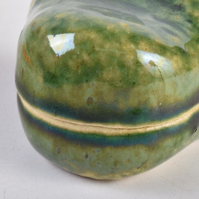 茶道具　桃山窯造　御題　笑み香合　共布共箱　C　8393