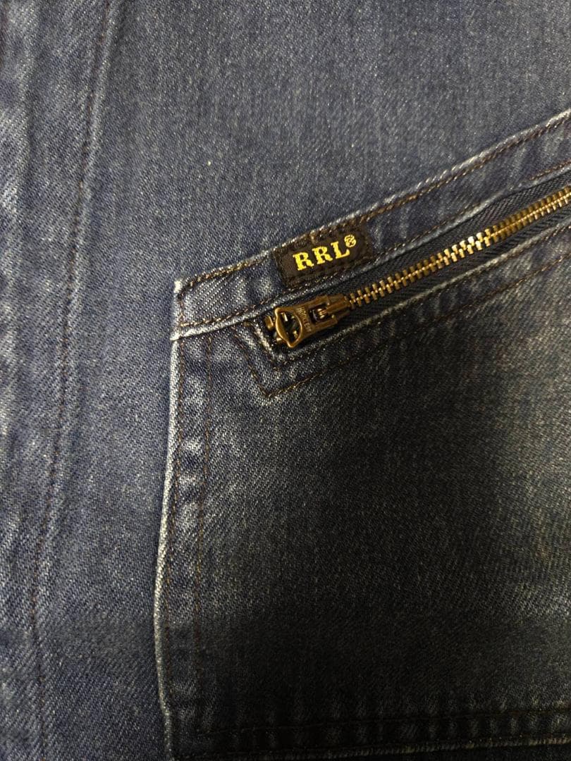 送料無料/新品未使用DOUBLE RLデニム前開きZIPジャケット （XL)