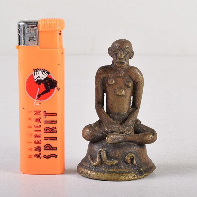 仏教美術　古銅塗金　チベット仏　仏像　置物　V　7955