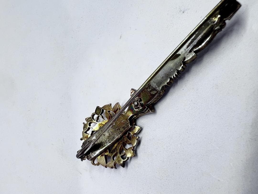 ブローチ③　水晶　ローズカット　ジョージアン