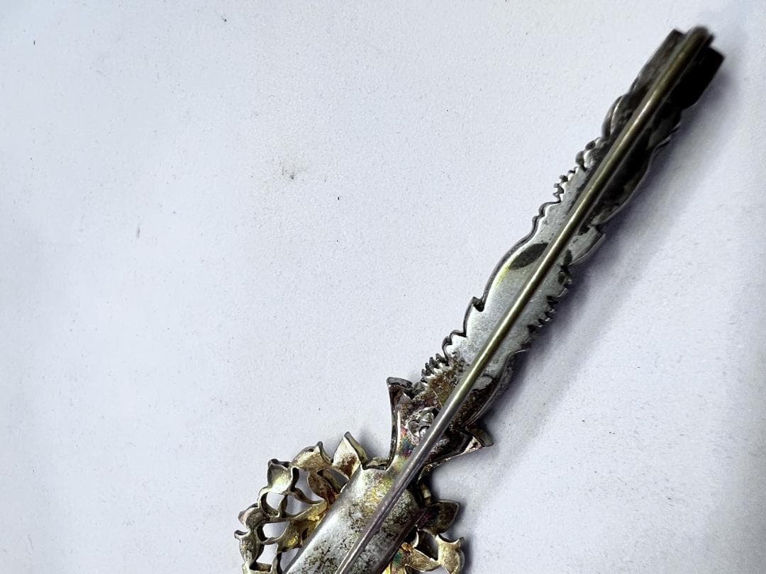 ブローチ③　水晶　ローズカット　ジョージアン