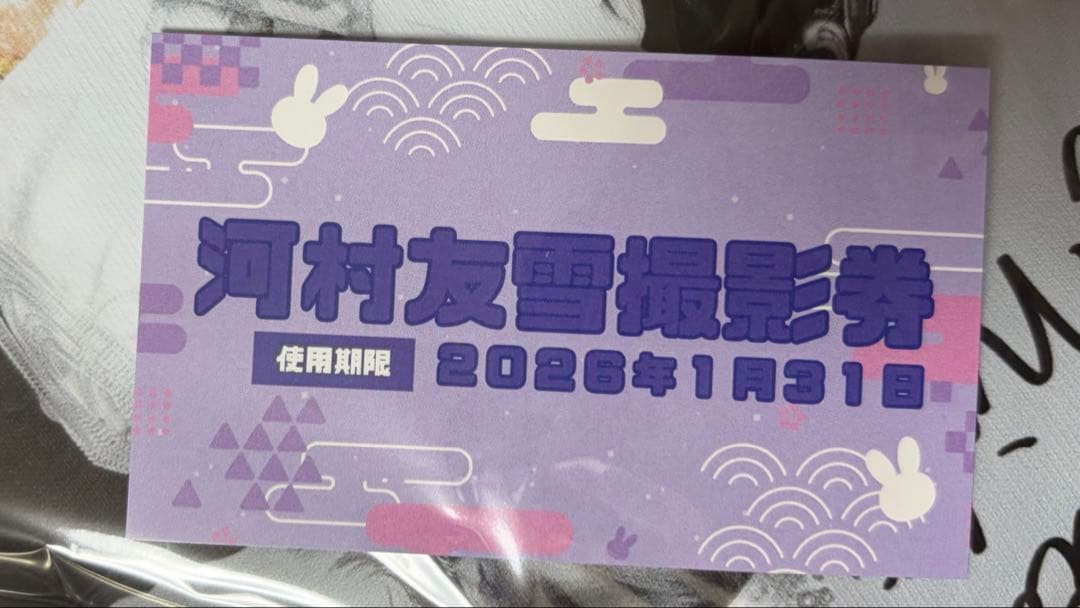 0.1gの誤算 河村友雪 撮影券