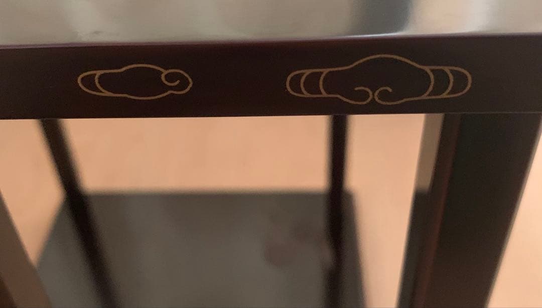 【美品】鵬雲斎大宗匠好写山雲棚　　　　　河瀬一敬作 組立式　炉、風炉用