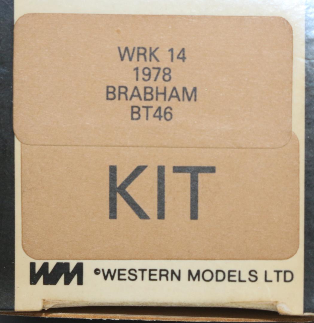 超希少ウェスタンモデル（ＷＭ）製ブラバムＢＴ４６　メタル組立キット　１／４３