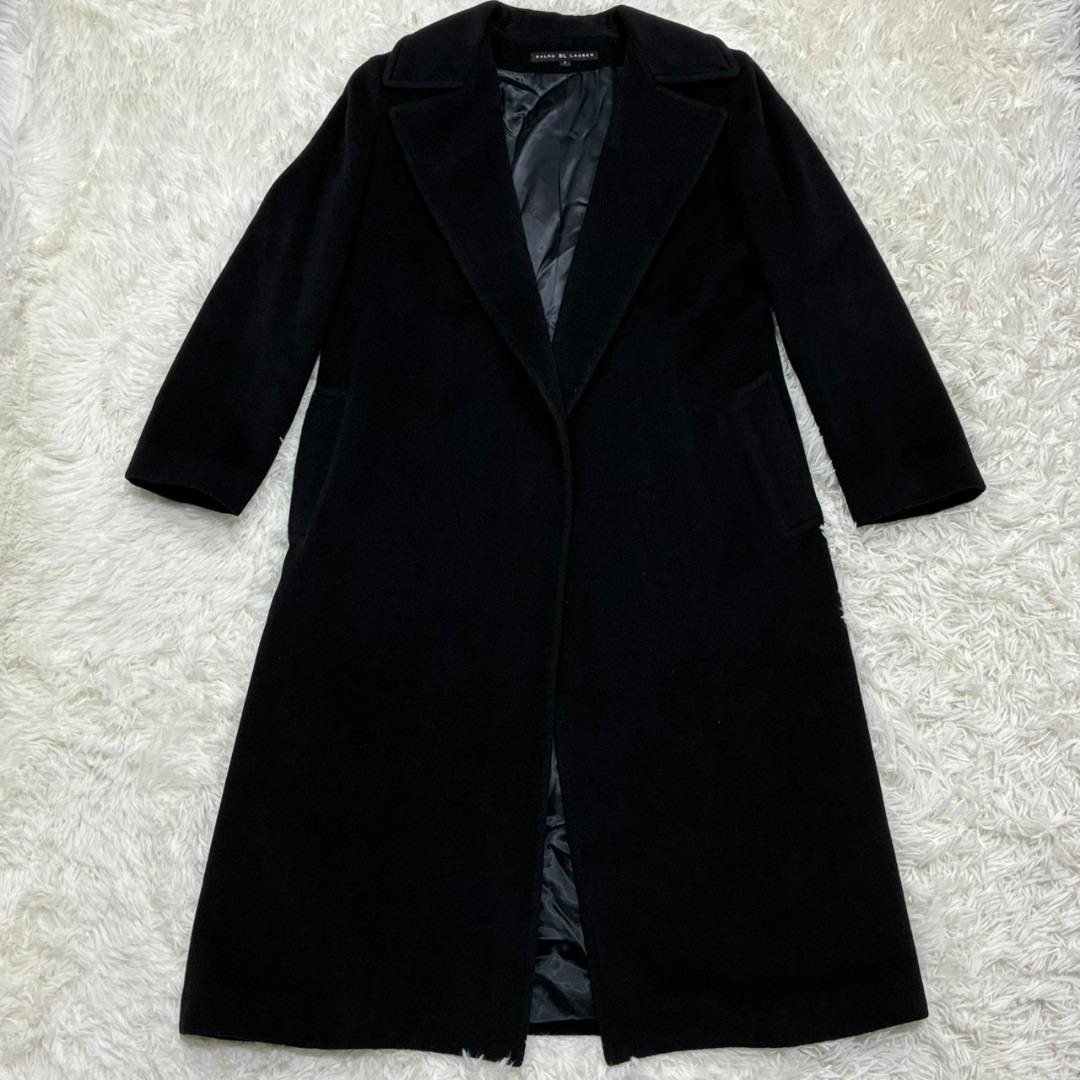 【美品✨】ラルフローレン チェスターコート Iライン アンゴラ ブラック