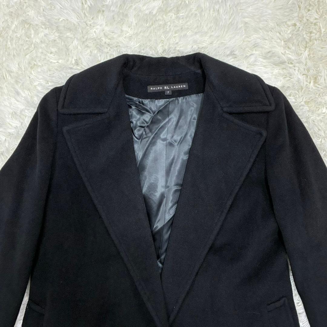 【美品✨】ラルフローレン チェスターコート Iライン アンゴラ ブラック