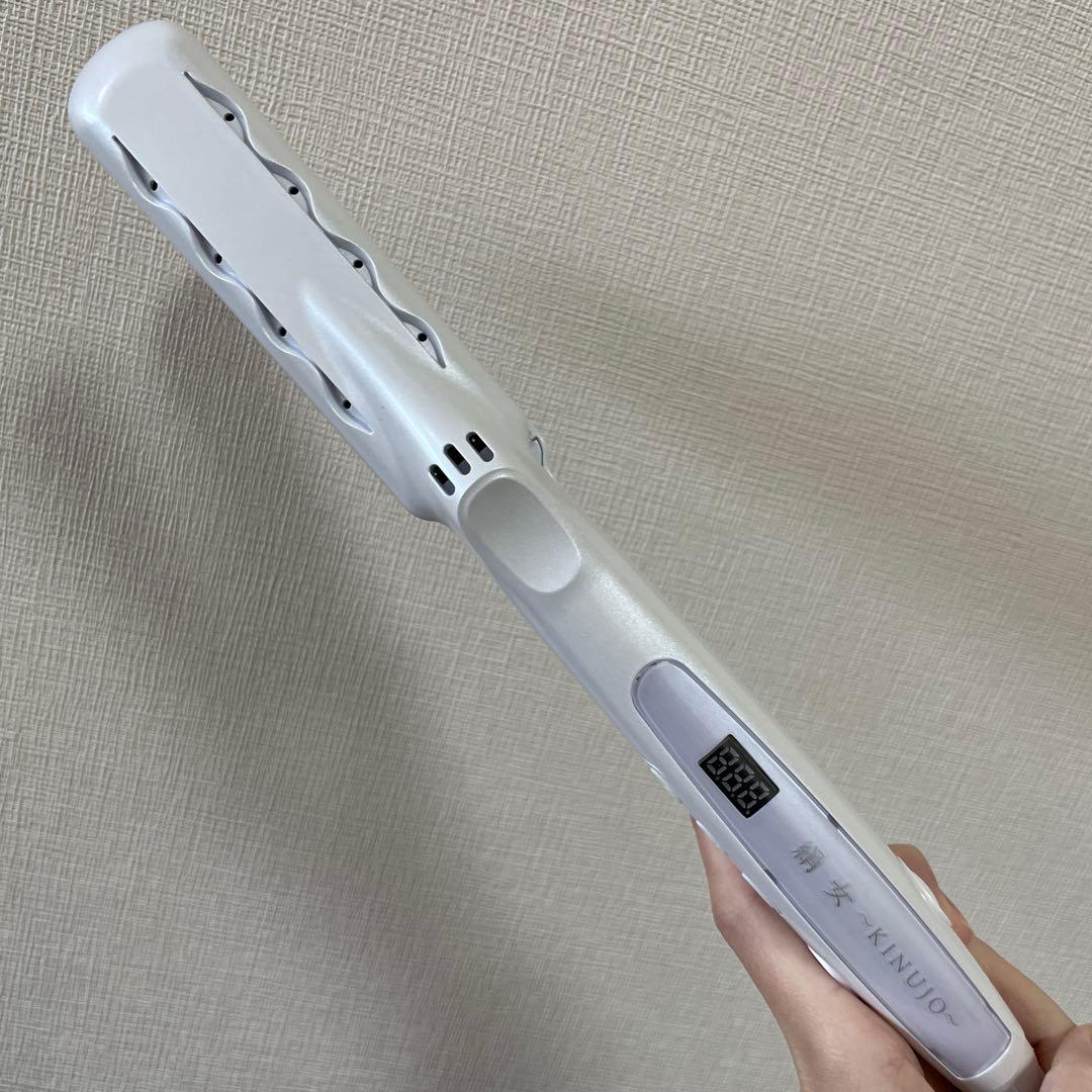 絹女 LM225 ホワイト ストレートヘアアイロン