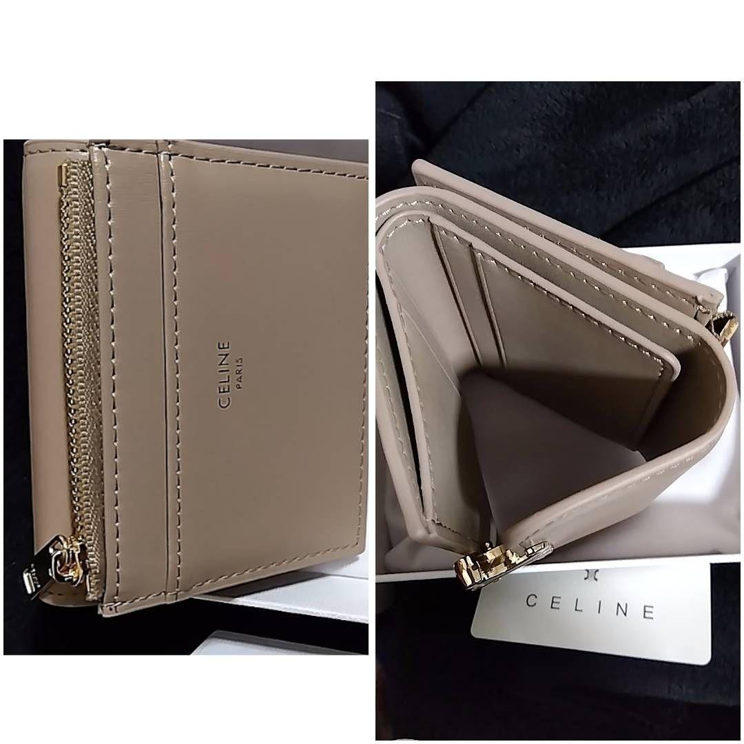 CELINE ベージュ 三つ折り財布　POSAカード　カードケース　並行輸入品