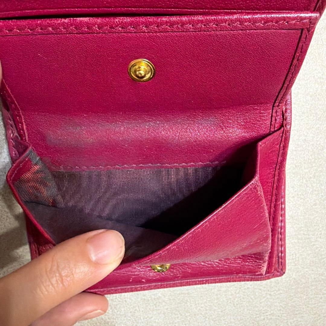 PRADA 二つ折り財布　ピンク(限定カラーIBISCO)