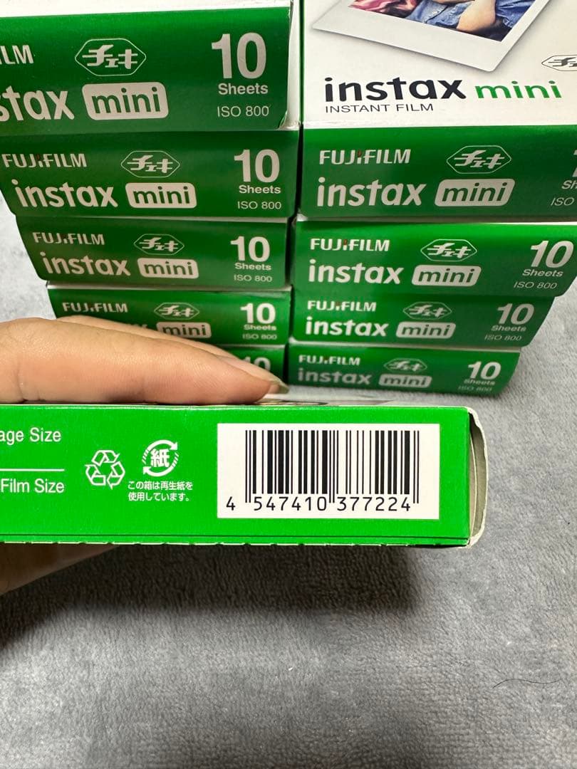 FUJIFILM instax mini インスタントフィルム X10箱