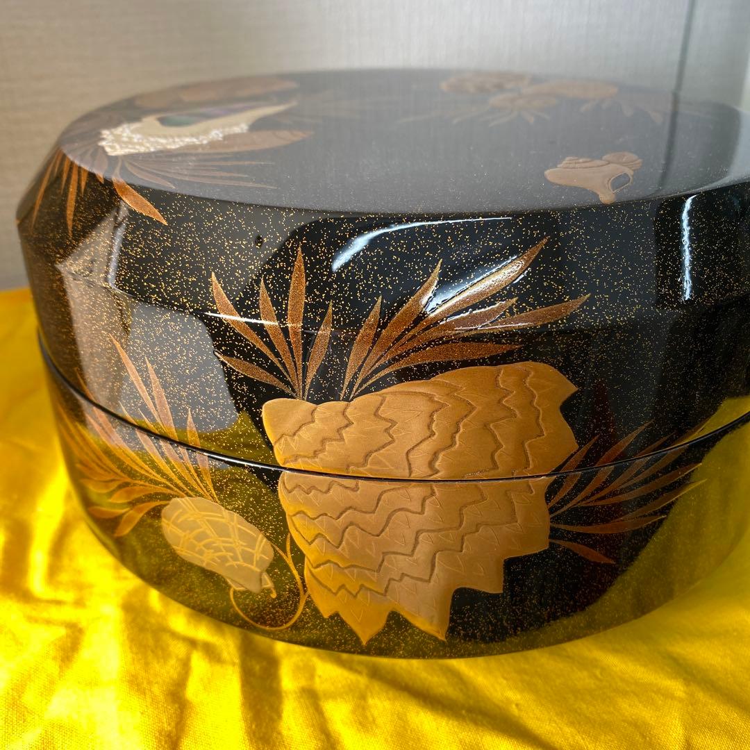 【未使用】輪島塗　喜三誠志　作　茶道　菓子器　食蘢　70万円相当の品