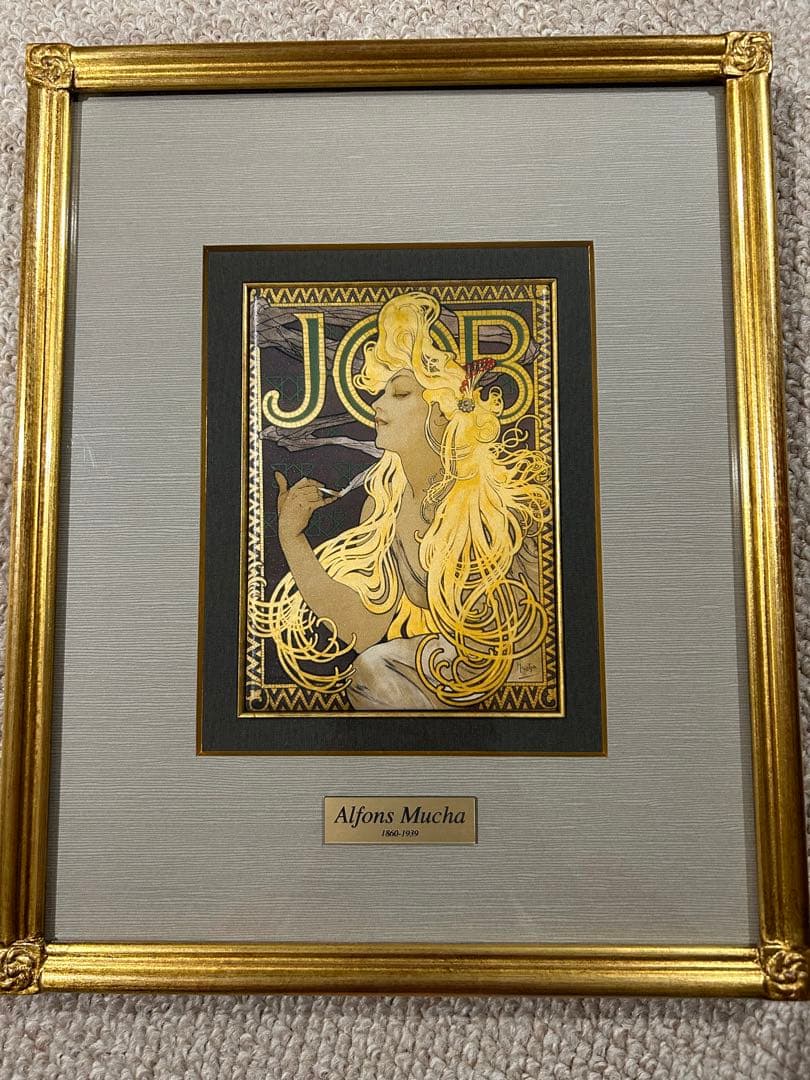 Alfonse Mucha アルフォンス・ミュシャ　額縁つきレプリカアート