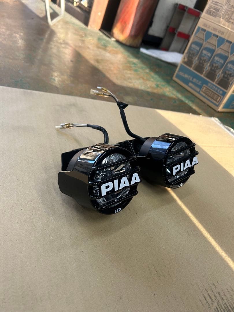 セロー250用　PIAA LEDフォグランプ2個セット ブラック