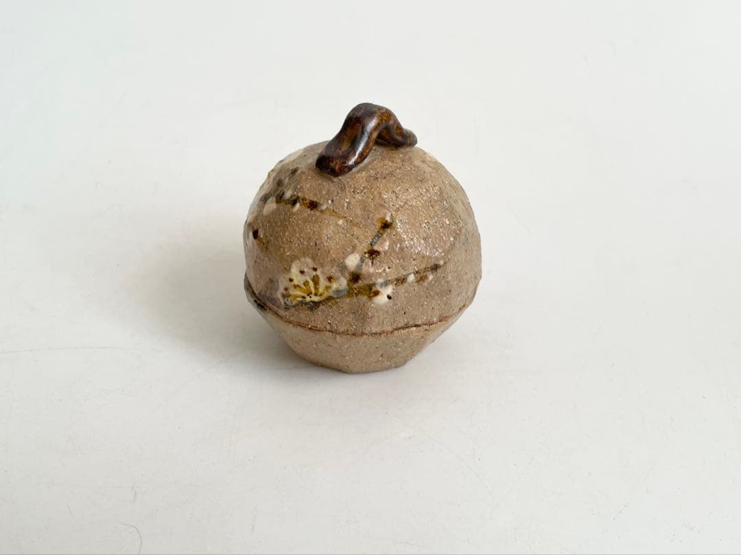 陶芸家　田端志音　乾山　絵錦　香合　梅香合　茶道具　共箱