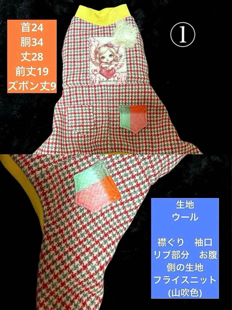 ハンドメイド犬服　つなぎ　ロンパース　SSまとめて　新作　男の子用　3点セット