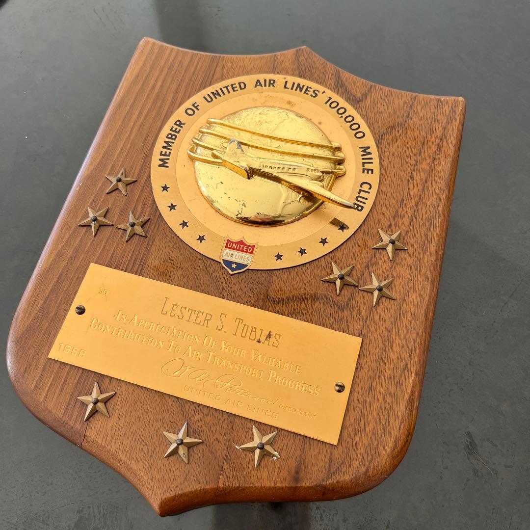 【ビンテージ】1958年 United Airlines Mile Club