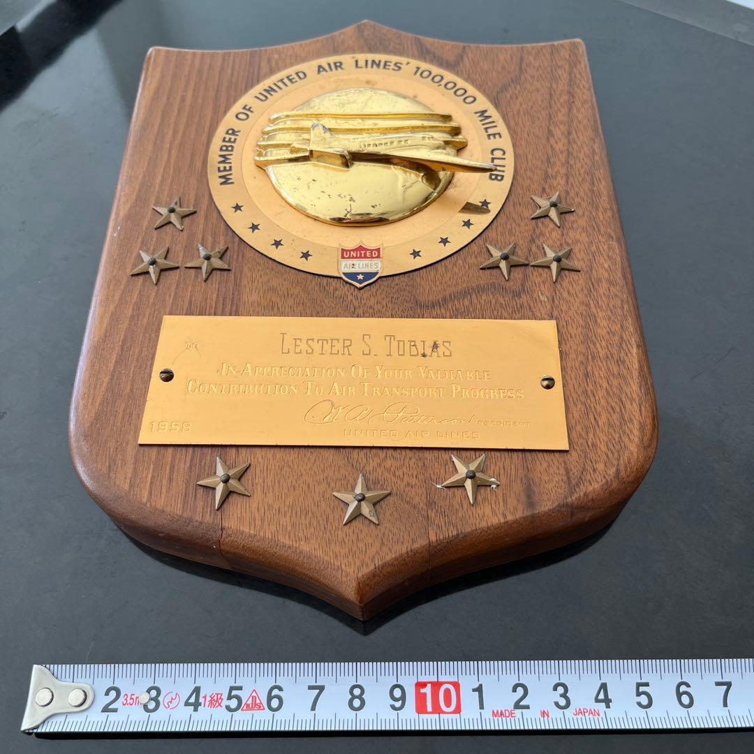 【ビンテージ】1958年 United Airlines Mile Club