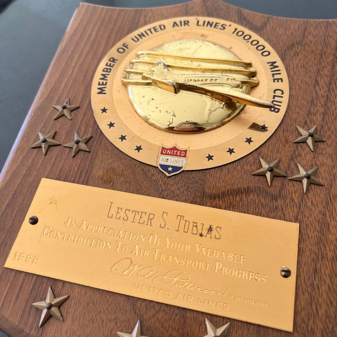【ビンテージ】1958年 United Airlines Mile Club