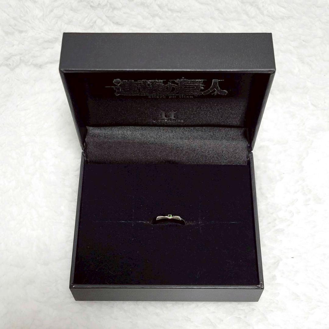 進撃の巨人 メッセージリング リヴァイ シルバー ブラックコーティング