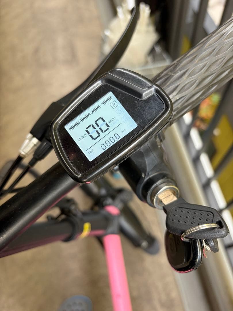 ピンク 折りたたみ 電動アシスト自転車