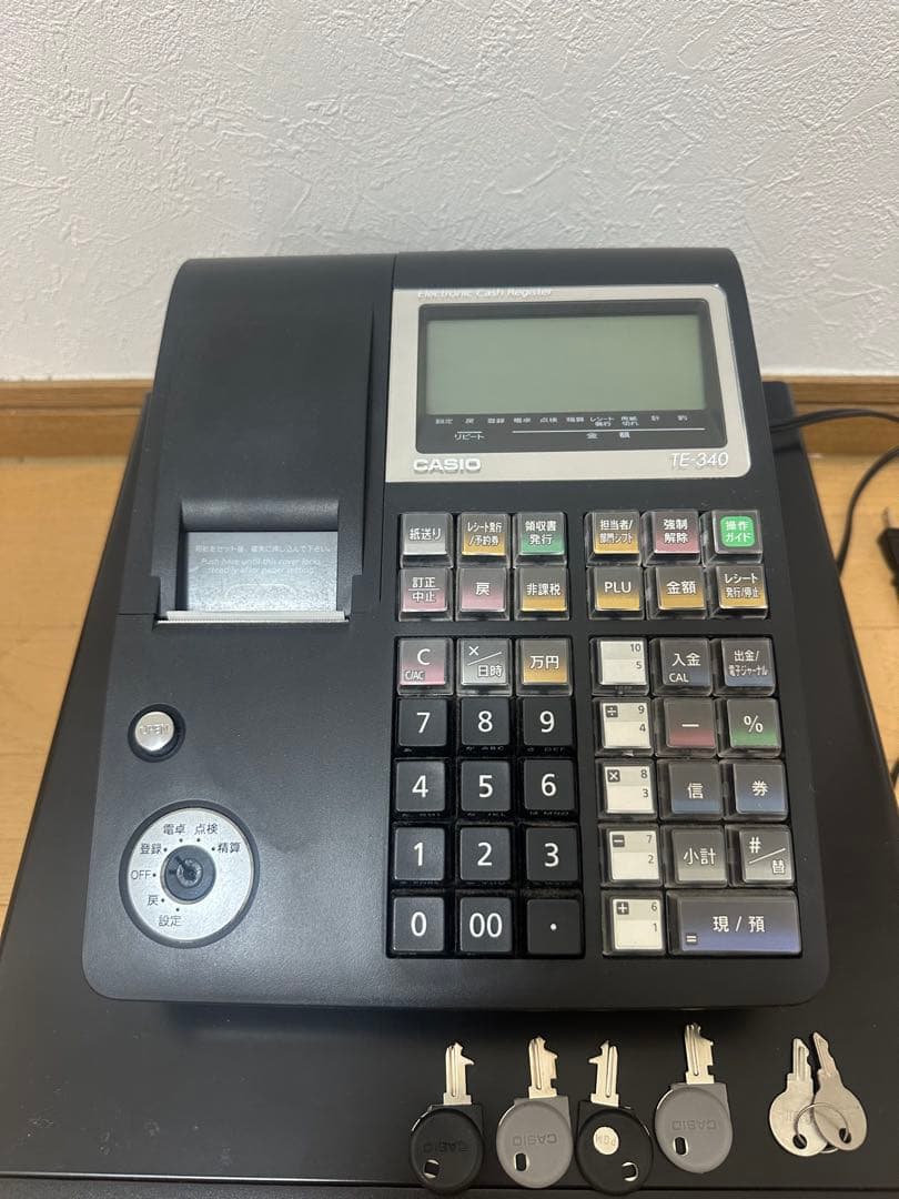 レジ　カシオ　TE340 CASIO ジャーナル付き　レジペーパー　レジスター