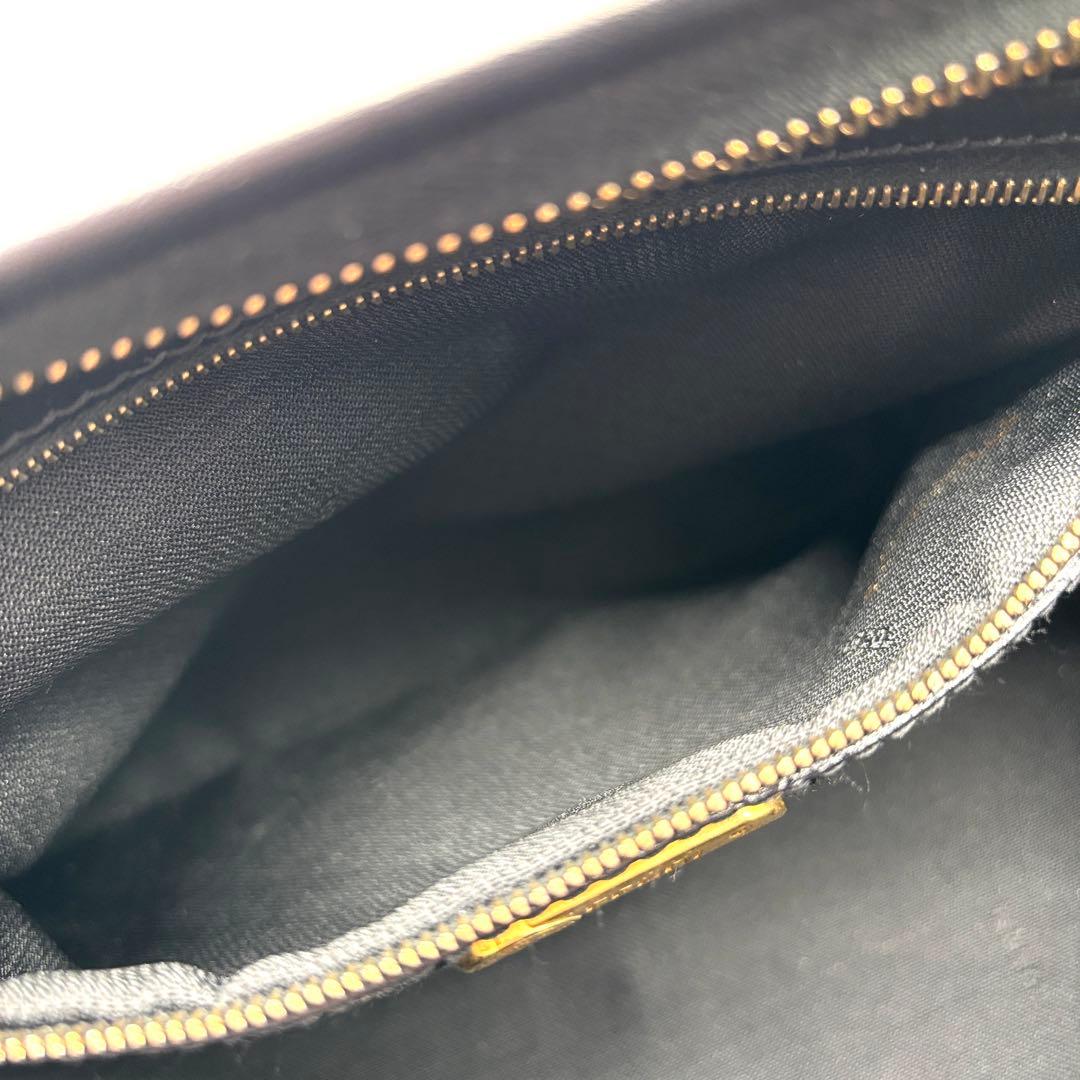 【未使用級】フェンディ ペカン ミニボストン 2way ナイロン レザー 黒