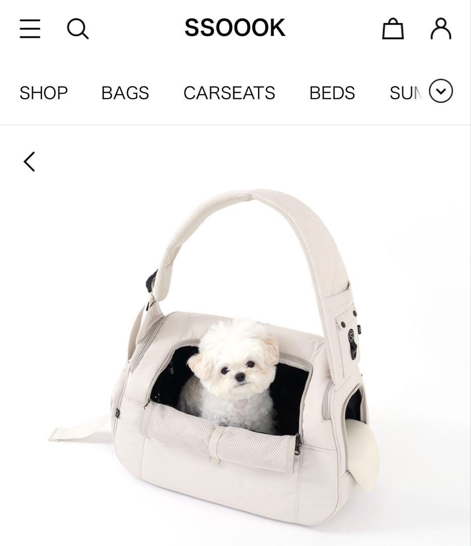 SSOOOK スリングバッグ ホワイト　右　ポーチ付き